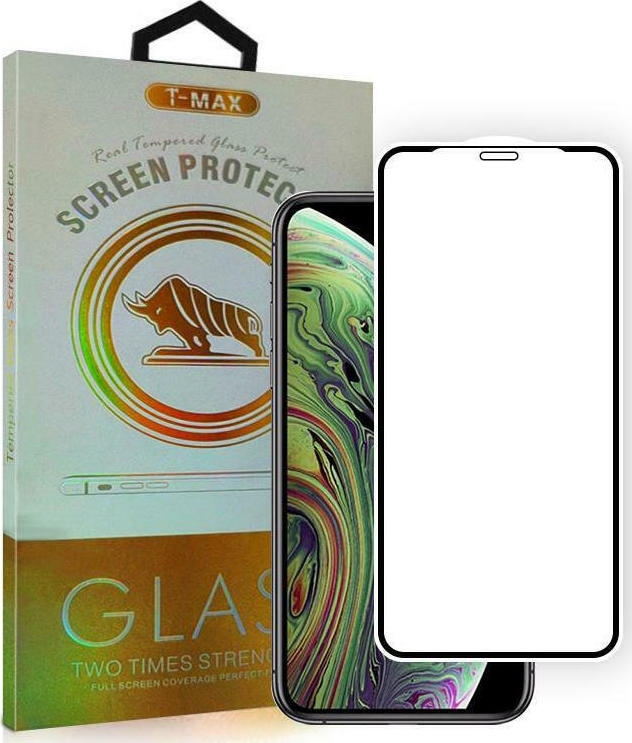 T-Max Premium 3D Tempered Glass Full Glue Fluid Despensing - Αντιχαρακτικό Γυαλί Οθόνης Apple iPhone 13 / 13 Pro - Black