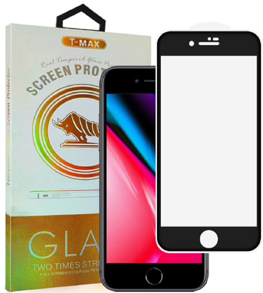 T-Max Premium 3D Tempered Glass Full Glue Fluid Despensing - Αντιχαρακτικό Γυαλί Οθόνης Apple iPhone 8 / 7 - Black