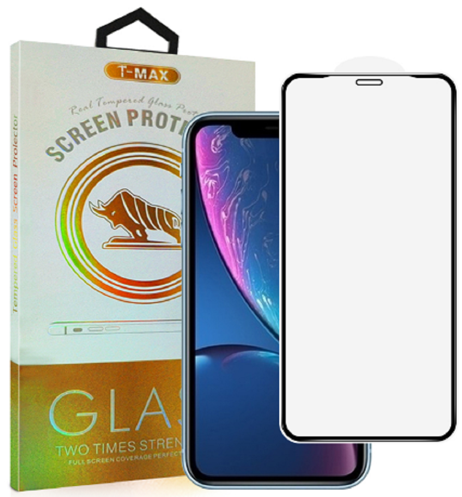 T-Max Premium 3D Tempered Glass Full Glue Fluid Despensing - Αντιχαρακτικό Γυαλί Οθόνης Apple iPhone 11 / XR - Black