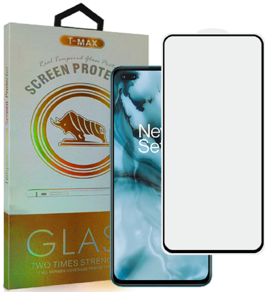 T-Max Premium 3D Tempered Glass Full Glue Fluid Despensing - Αντιχαρακτικό Γυαλί Οθόνης OnePlus Nord - Black