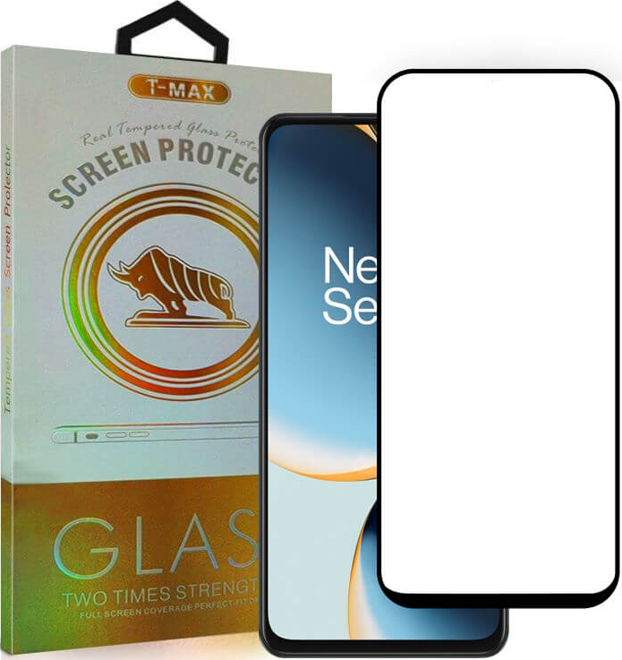 T-Max Premium 3D Tempered Glass Full Glue Fluid Despensing - Αντιχαρακτικό Γυαλί Οθόνης OnePlus Nord CE 3 Lite - Black