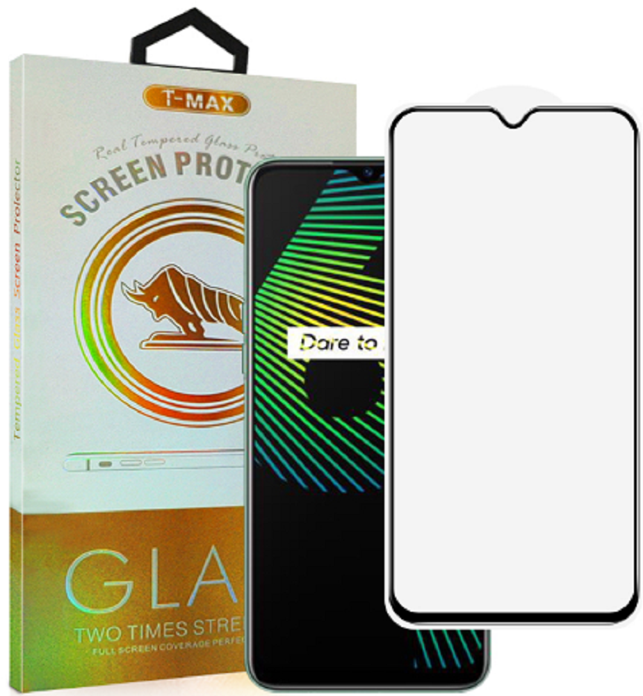 T-Max Premium 3D Tempered Glass Full Glue Fluid Despensing - Αντιχαρακτικό Γυαλί Οθόνης Realme 6i - Black