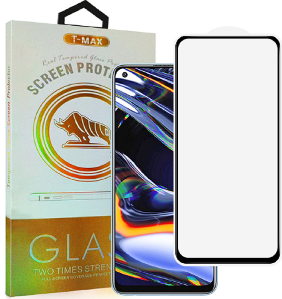 T-Max Premium 3D Tempered Glass Full Glue Fluid Despensing - Αντιχαρακτικό Γυαλί Οθόνης Realme 7 Pro - Black