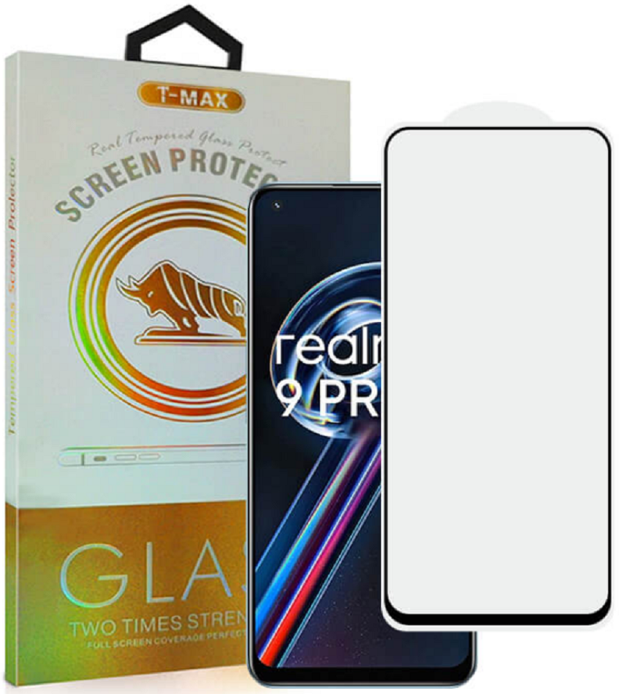 T-Max Premium 3D Tempered Glass Full Glue Fluid Despensing - Αντιχαρακτικό Γυαλί Οθόνης Realme 9 Pro Plus - Black