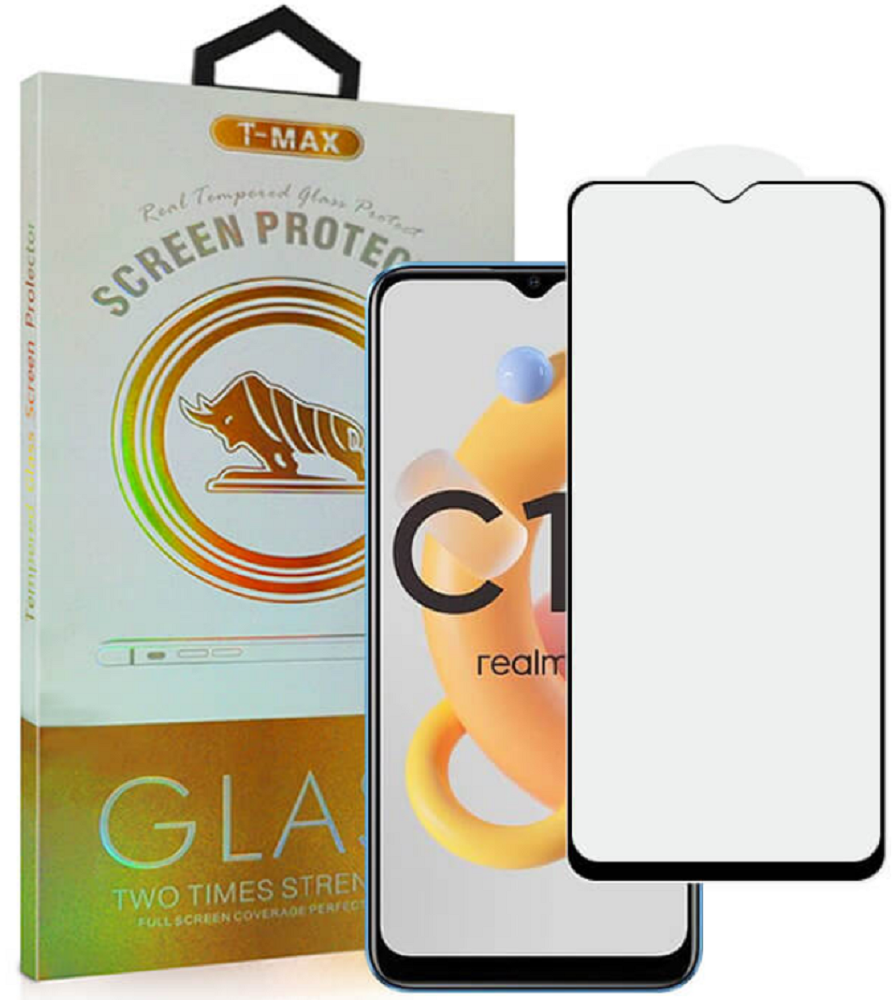 T-Max Premium 3D Tempered Glass Full Glue Fluid Despensing - Αντιχαρακτικό Γυαλί Οθόνης Realme C11 2021 - Black (5206015011054)