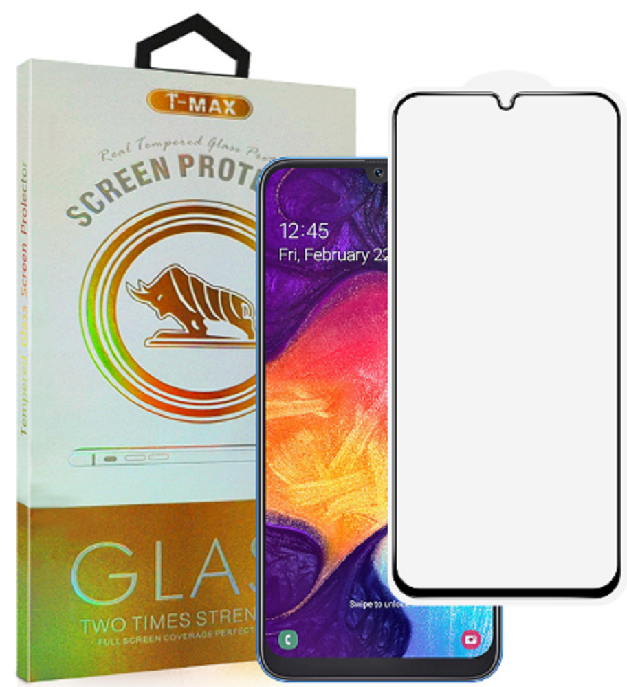 T-Max Premium 3D Tempered Glass Full Glue Fluid Despensing - Αντιχαρακτικό Γυαλί Οθόνης Samsung Galaxy A50 - Black
