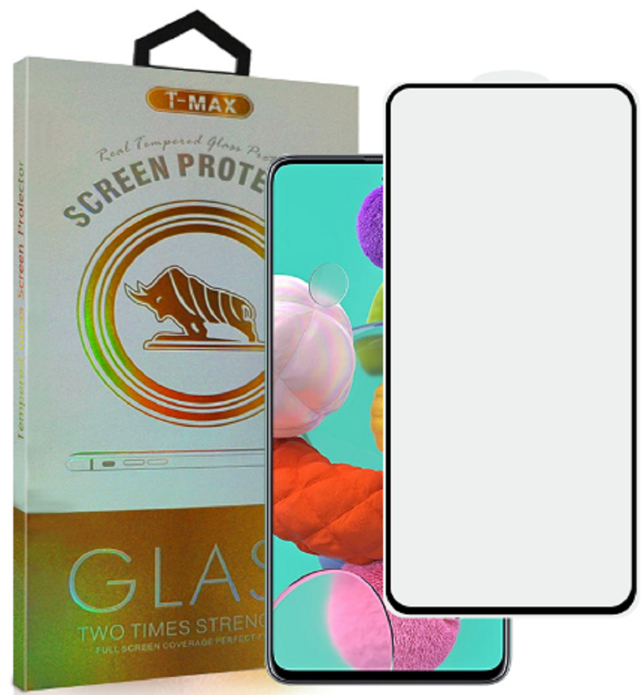 T-Max Premium 3D Tempered Glass Full Glue Fluid Despensing - Αντιχαρακτικό Γυαλί Οθόνης Samsung Galaxy A51 - Black