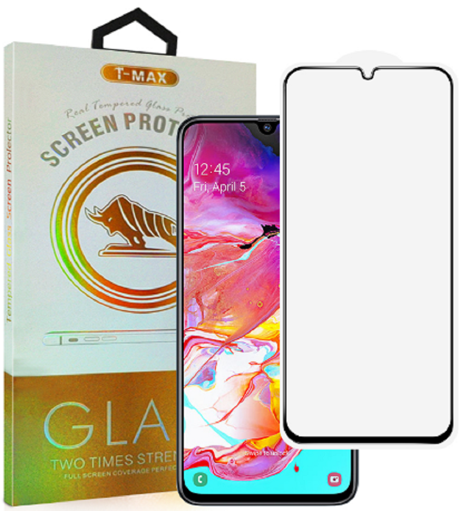 T-Max Premium 3D Tempered Glass Full Glue Fluid Despensing - Αντιχαρακτικό Γυαλί Οθόνης Samsung Galaxy A70 - Black
