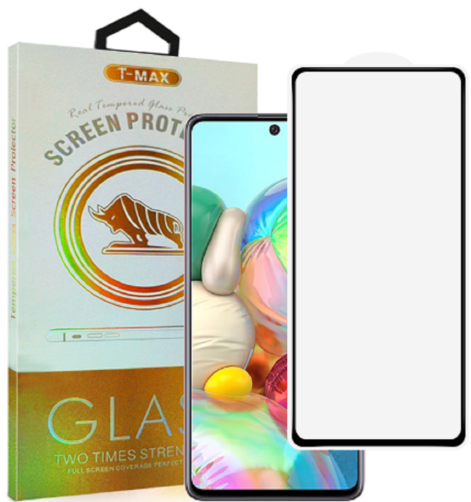T-Max Premium 3D Tempered Glass Full Glue Fluid Despensing - Αντιχαρακτικό Γυαλί Οθόνης Samsung Galaxy A71 4G - Black