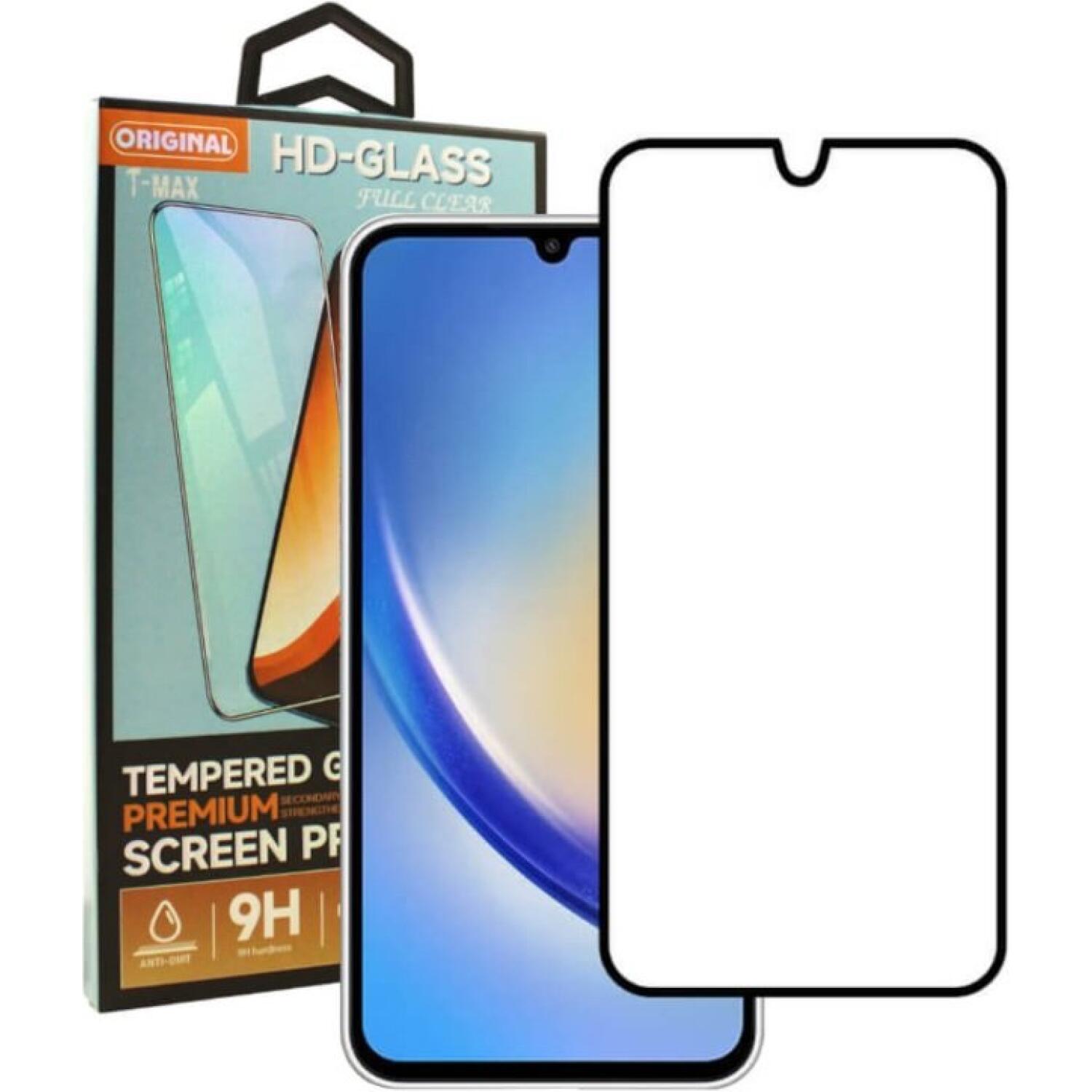 T-Max Premium 3D Tempered Glass Full Glue Fluid Despensing - Αντιχαρακτικό Γυαλί Οθόνης Samsung Galaxy A34 - Black