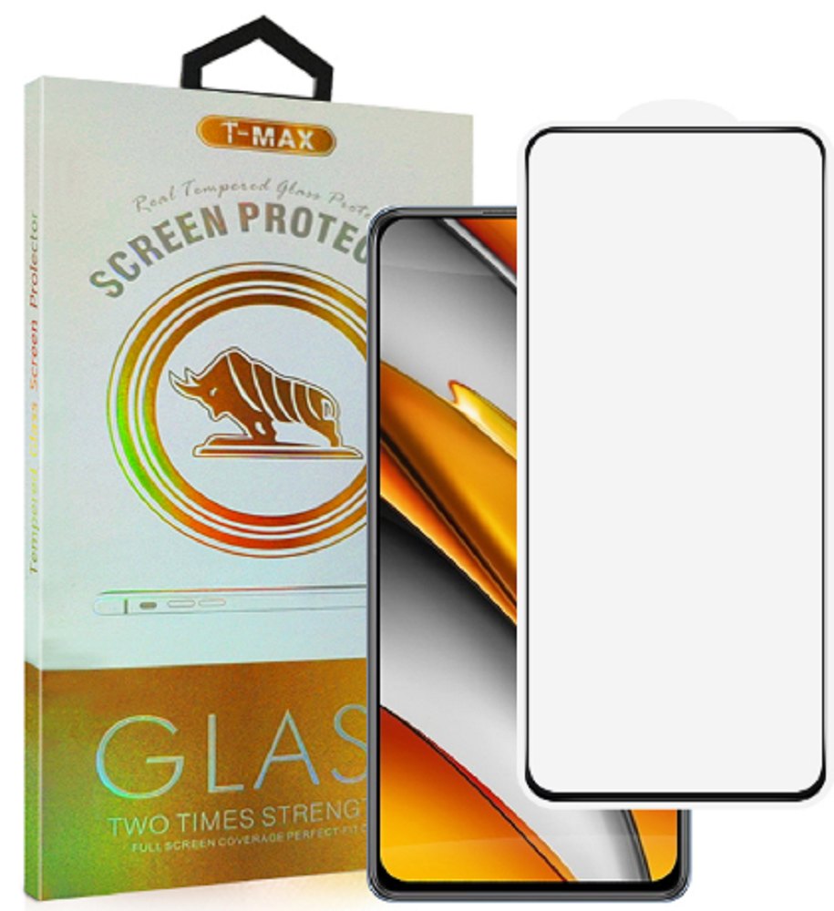 T-Max Premium 3D Tempered Glass Full Glue Fluid Despensing - Αντιχαρακτικό Γυαλί Οθόνης Xiaomi Poco F3 - Black