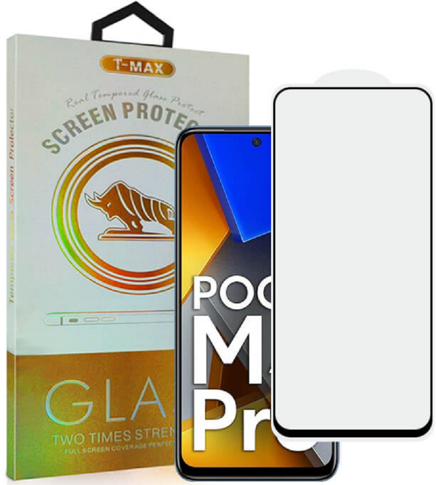 T-Max Premium 3D Tempered Glass Full Glue Fluid Despensing - Αντιχαρακτικό Γυαλί Οθόνης Xiaomi Poco M4 Pro 4G - Black