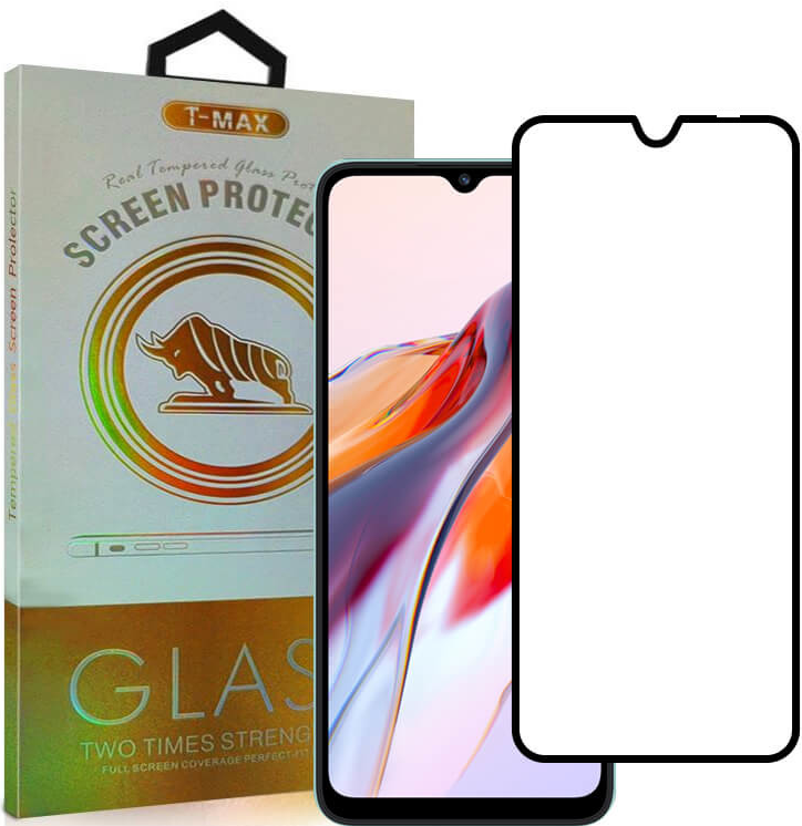T-Max Premium 3D Tempered Glass Full Glue Fluid Despensing - Αντιχαρακτικό Γυαλί Οθόνης Xiaomi Redmi 12C - Black