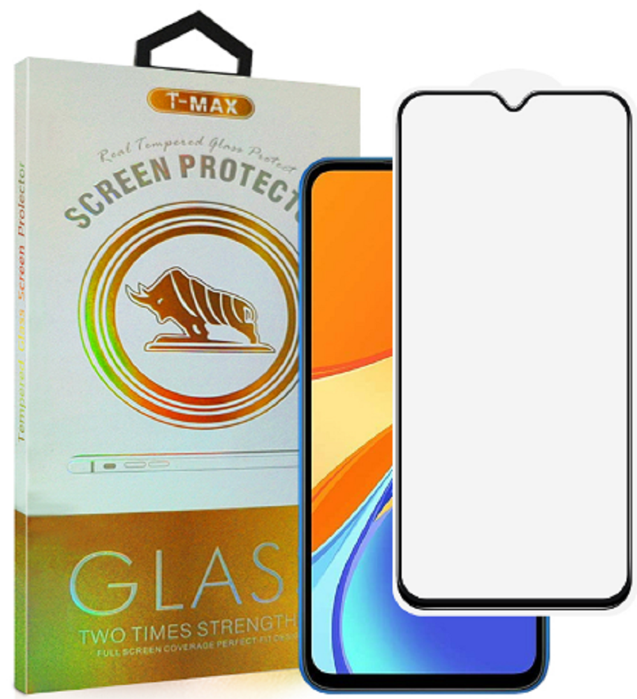 T-Max Premium 3D Tempered Glass Full Glue Fluid Despensing - Αντιχαρακτικό Γυαλί Οθόνης Xiaomi Redmi 9C - Black