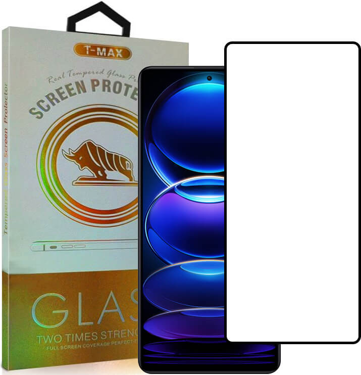 T-Max Premium 3D Tempered Glass Full Glue Fluid Despensing - Αντιχαρακτικό Γυαλί Οθόνης Xiaomi Redmi Note 12 Pro Plus - Black