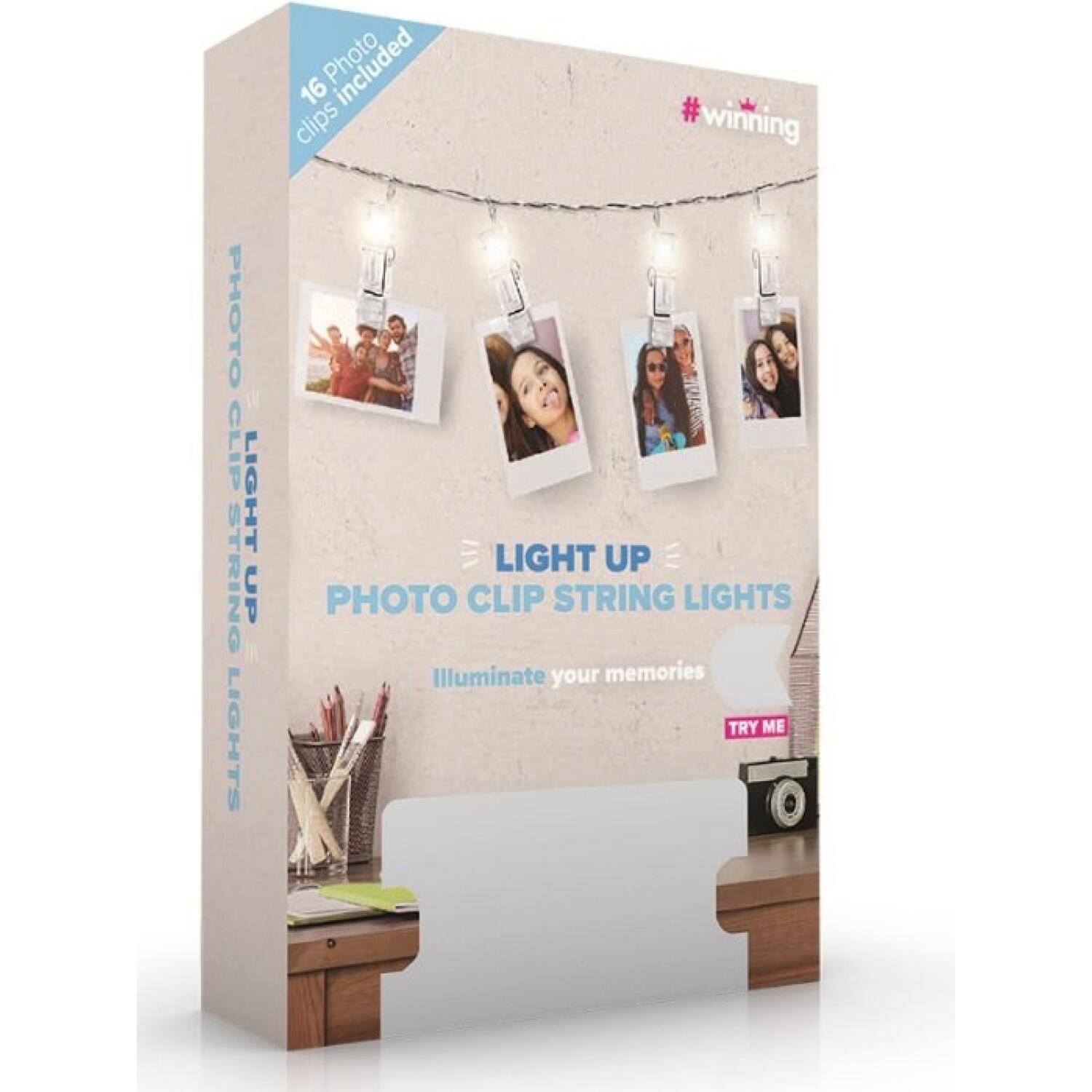 Ταινία LED Διακοσμητική με Κλιπ The Source Winning Light Up Photo Clip String Lights για Ανάρτηση 16 Φωτογραφιών