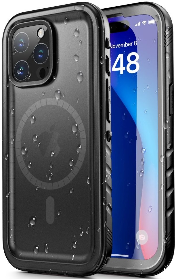 Θήκη Apple iPhone 15 Pro Max - Tech-Protect 360 Shellbox IP68 Ανθεκτική Αδιάβροχη MagSafe - Black