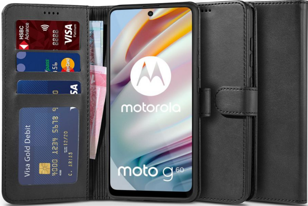 Tech-Protect AirWallet - Θήκη Πορτοφόλι Motorola Moto G60 - Black