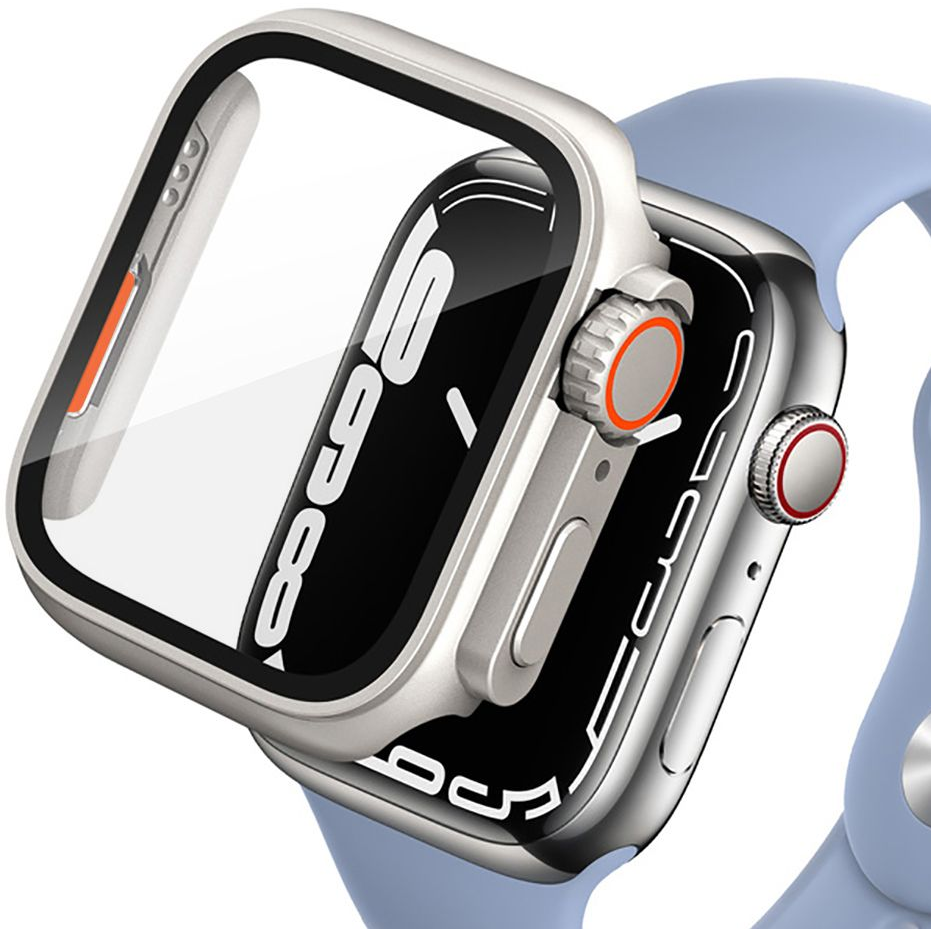 Tech-Protect Defence360 - Θήκη με Tempered Glass Apple Watch SE/6/5/4 (44mm) - Titanium / Orange