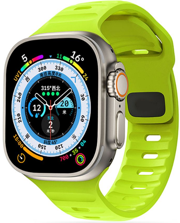 Tech-Protect Iconband Line - Λουράκι Σιλικόνης Apple Watch Ultra/SE/11/10/9/8/7/6/5/4 (49/46/45/44mm) - Lime