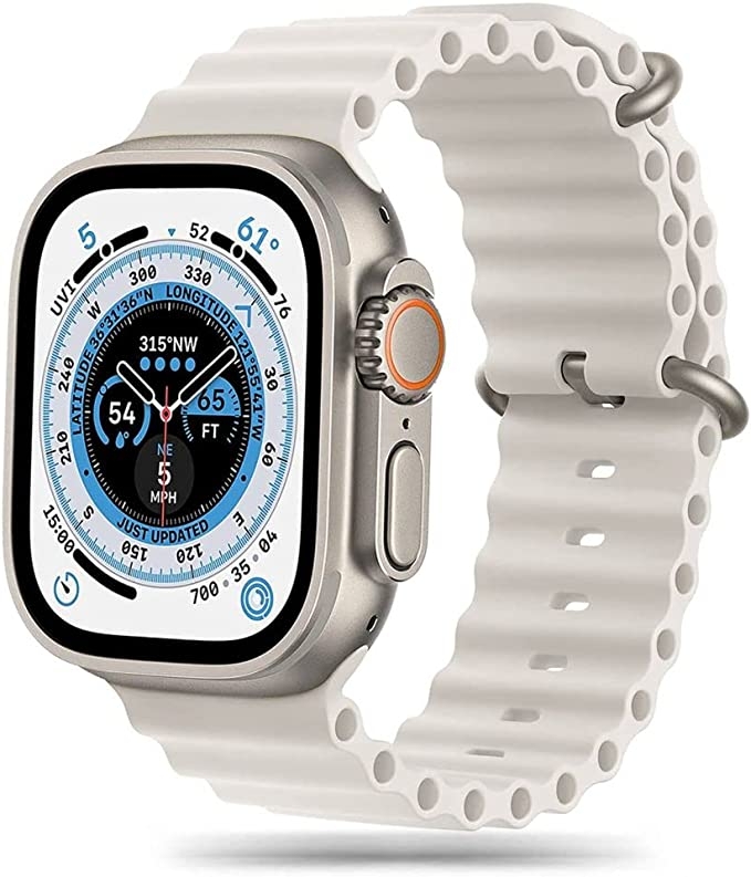 Tech-Protect Iconband Pro - Λουράκι Σιλικόνης Apple Watch Ultra/SE/11/10/9/8/7/6/5/4 (49/46/45/44mm) - Beige