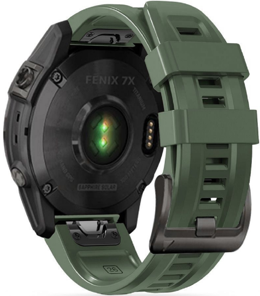 Tech-Protect Λουράκι Σιλικόνης Iconband Garmin Fenix 3/5X/3HR/5X Plus/6X/6X Pro/7X/8 (51mm) - Army Green