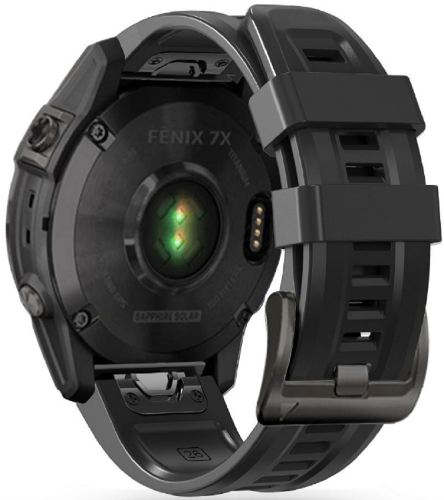 Tech-Protect Λουράκι Σιλικόνης Iconband Garmin Fenix 3/5X/3HR/5X Plus/6X/6X Pro/7X/8 51mm - Black
