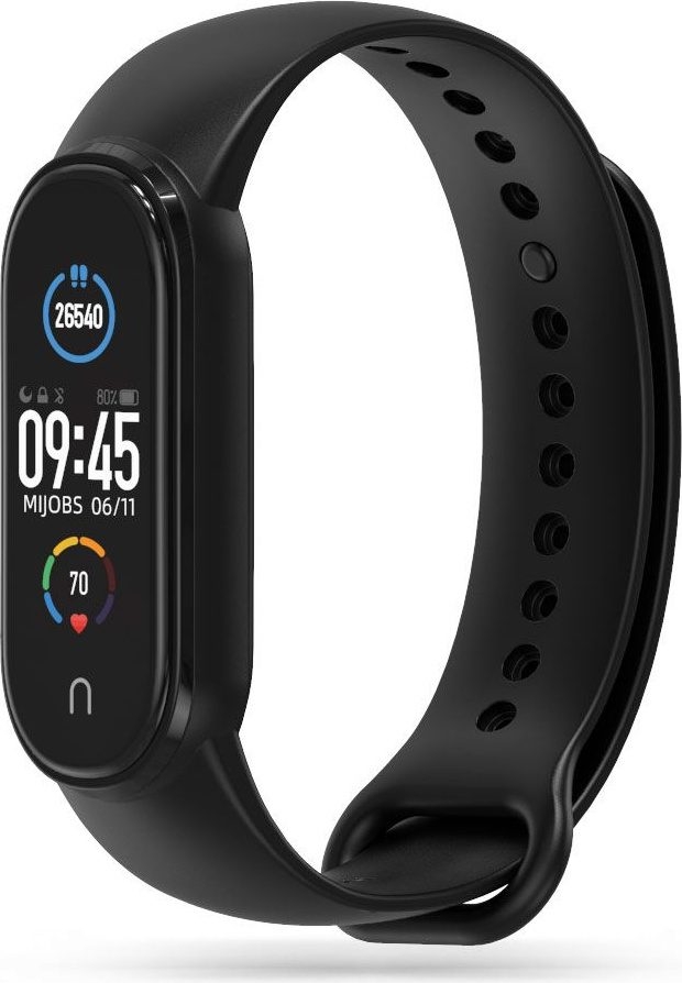 Tech-Protect Λουράκι Σιλικόνης Iconband Xiaomi Mi Band 7 / 7 NFC / 6 / 6 NFC / 5 - Black 