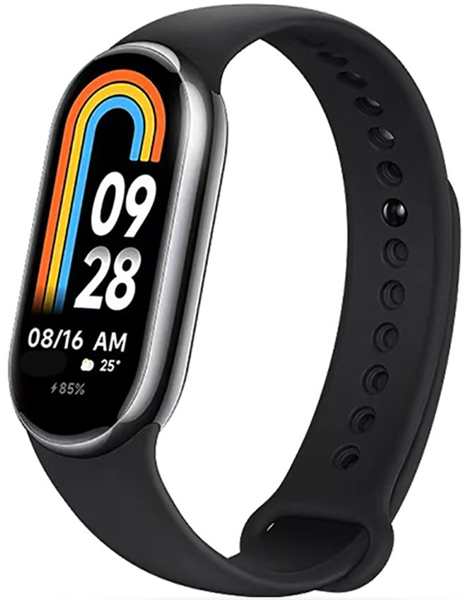 Tech-Protect Λουράκι Σιλικόνης Iconband Xiaomi Smart Band 10 / 10 NFC / 9 / 9 NFC / 8 / 8 NFC - Black