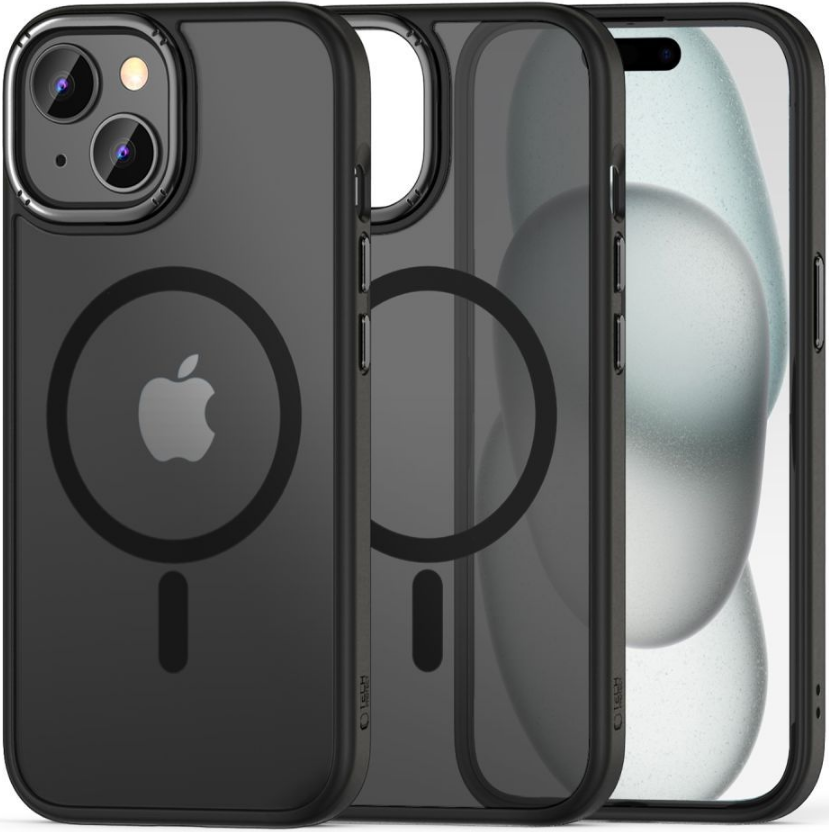 Tech-Protect MagMat "2" - Σκληρή Ημιδιάφανη Θήκη MagSafe - Apple iPhone 15 - Matte Black