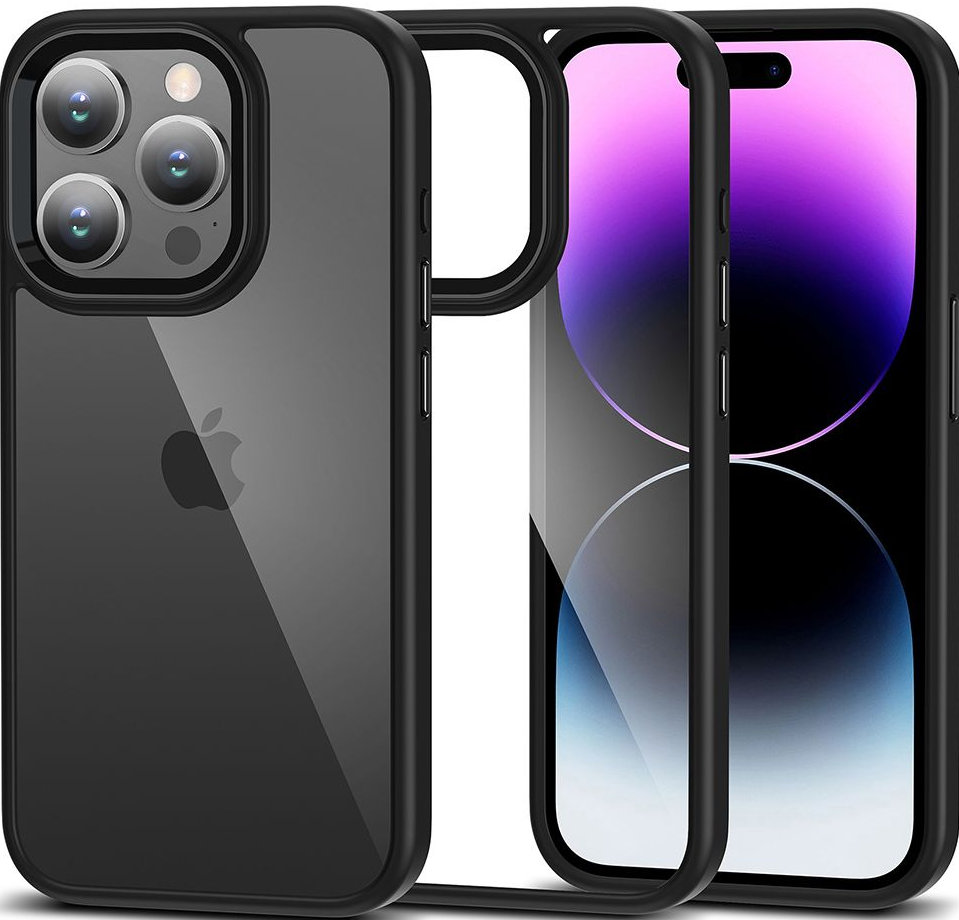 Tech-Protect MagMat - Σκληρή Διάφανη Θήκη Apple iPhone 15 Pro Max- Black / Clear