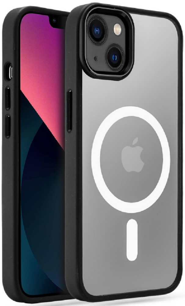 Tech-Protect MagMat - Σκληρή Διάφανη Θήκη MagSafe Apple iPhone 13 - Clear / Black