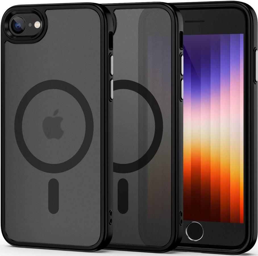 Tech-Protect MagMat - Σκληρή Ημιδιάφανη Θήκη MagSafe Apple iPhone SE 2022 / 2020 / 8 / 7 - Matte Black