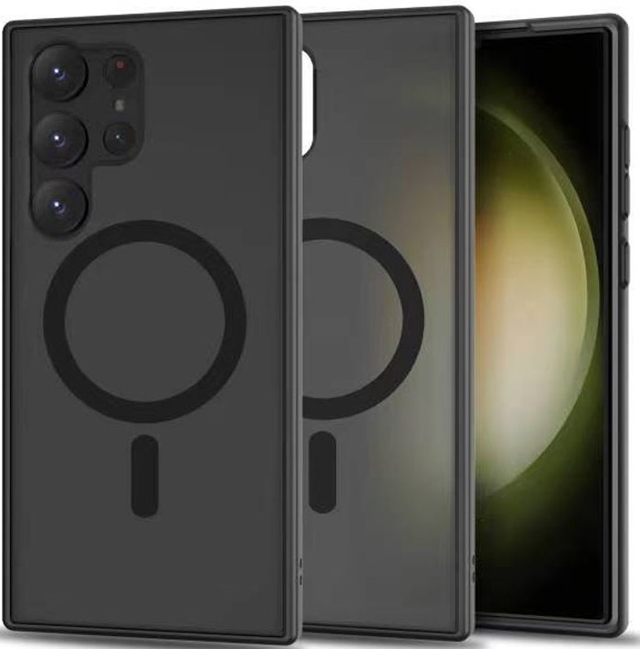 Tech-Protect MagMat - Σκληρή Ημιδιάφανη Θήκη MagSafe Samsung Galaxy S23 Ultra - Matte Black