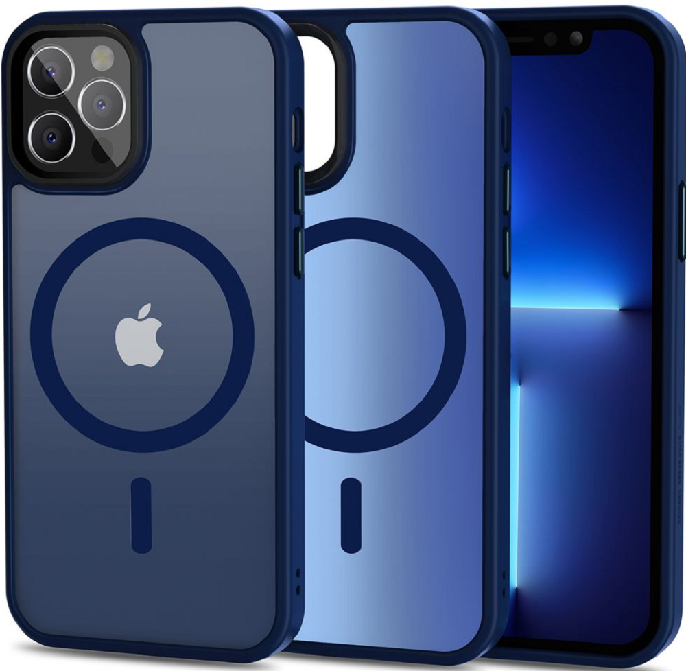 Tech-Protect MagMat - Σκληρή Θήκη MagSafe Apple iPhone 12 / 12 Pro - Matte Navy