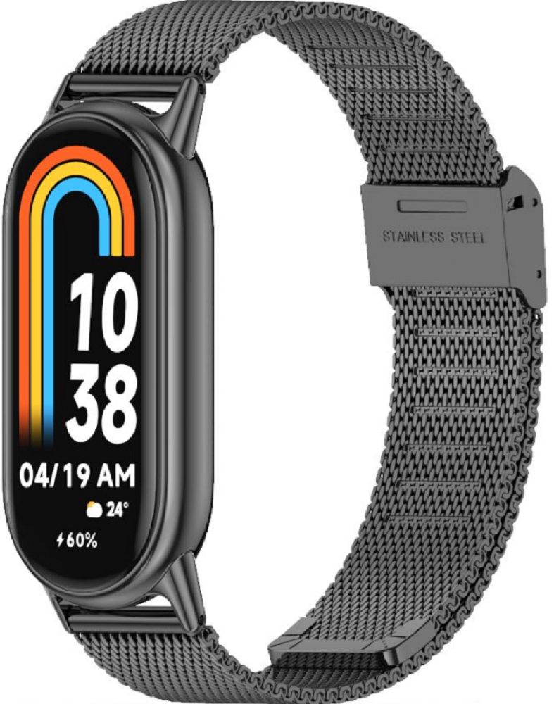 Tech-Protect Μεταλλικό Λουράκι Milaneseband Xiaomi Smart Band 10 / 10 NFC / 9 / 9 NFC / 8 / 8 NFC - Black
