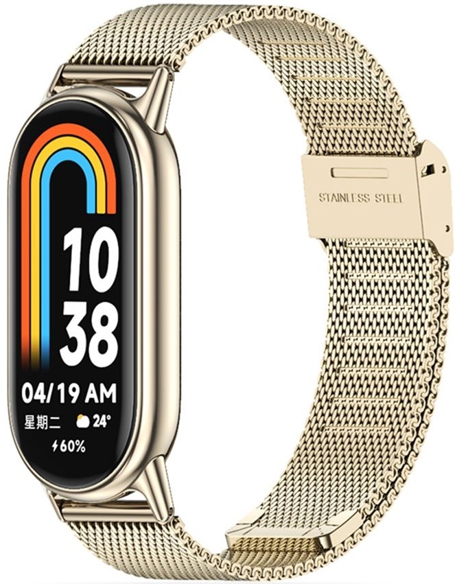 Tech-Protect Μεταλλικό Λουράκι Milaneseband Xiaomi Smart Band 10 / 10 NFC / 9 / 9 NFC / 8 / 8 NFC - Starlight