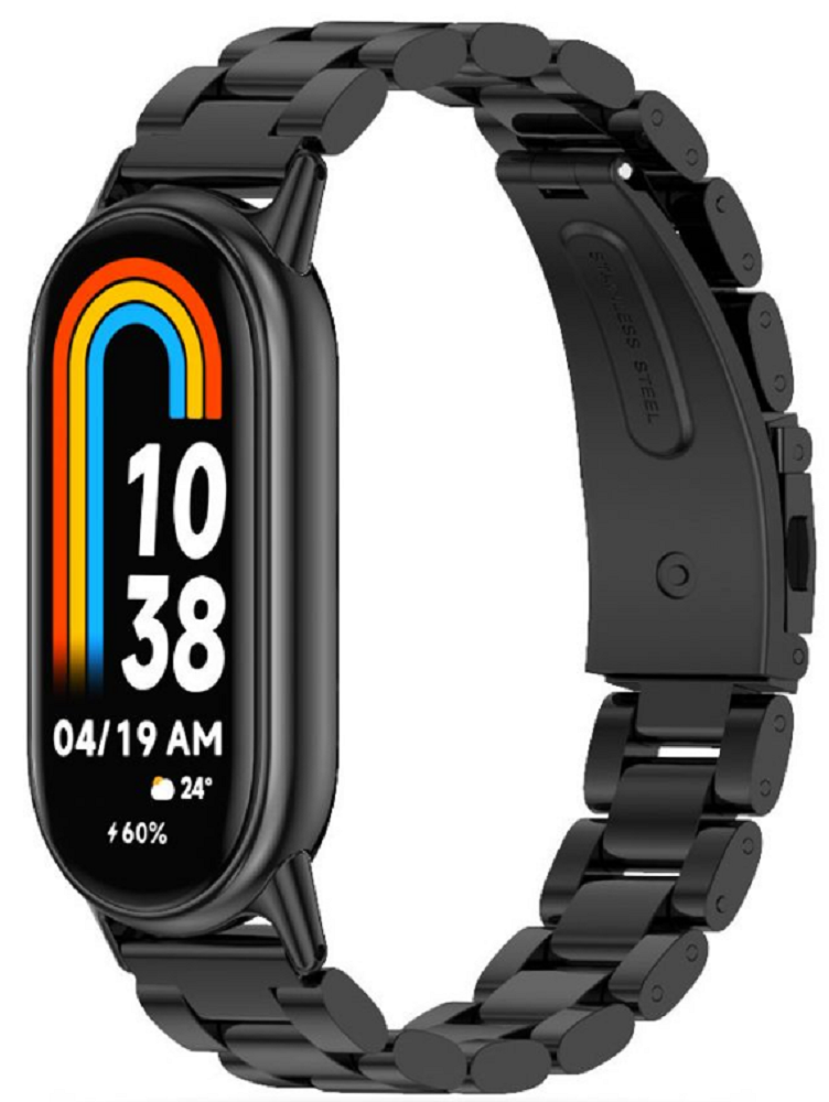 Tech-Protect Μεταλλικό Λουράκι Stainless Xiaomi Smart Band 10 / 10 NFC / 9 / 9 NFC / 8 / 8 NFC - Black 