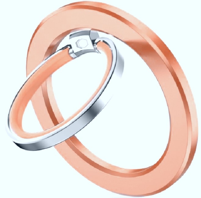 Tech-Protect MMR300 MagSafe Phone Ring - Μαγνητικό MagSafe Δαχτυλίδι / Βάση Στήριξης για Smartphone / Κινητά με Επιπλέον Αυτοκόλλητο Δακτύλιο MagSafe - Rose Gold