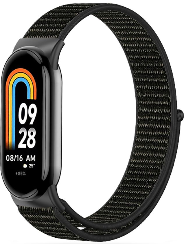 Tech-Protect Nylon Λουράκι - Xiaomi Smart Band 10 / 10 NFC / 9 / 9 NFC / 8 / 8 NFC - Black
