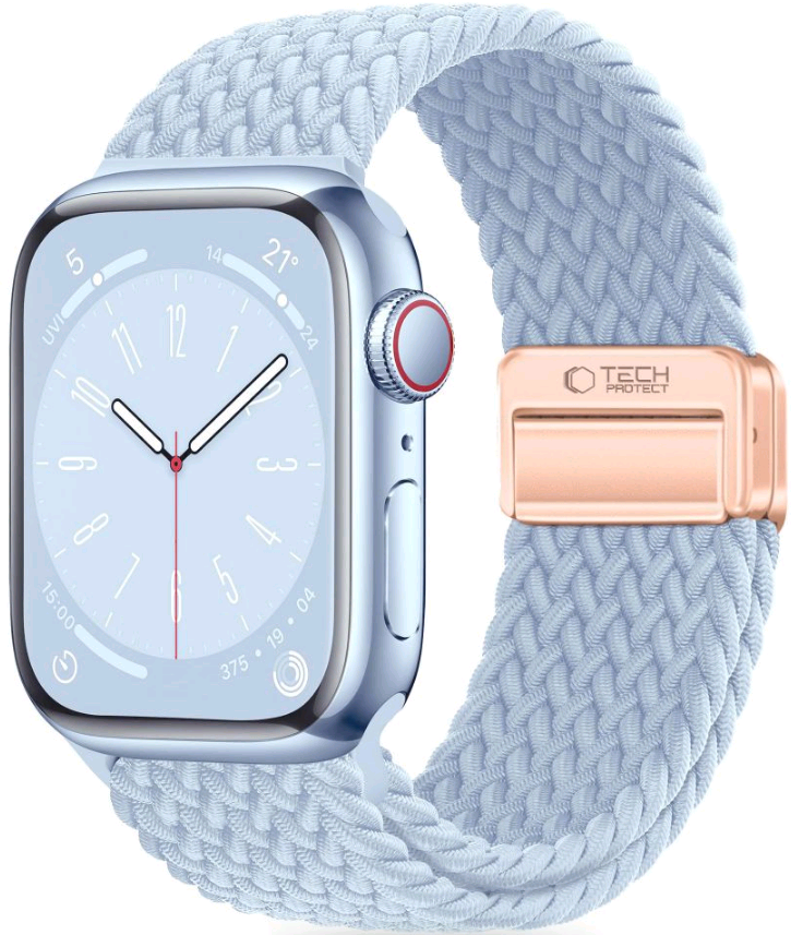 Tech-Protect NylonMag - Ελαστικό Λουράκι Apple Watch SE/11/10/9/8/7/6/5/4 (42/41/40mm) - Baby Blue