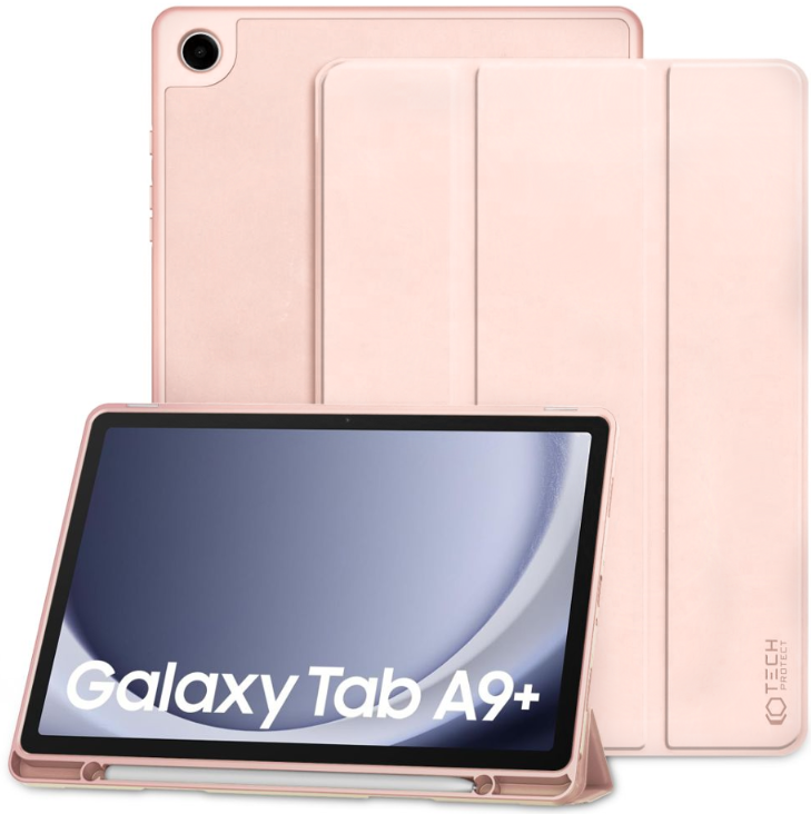 Tech-Protect SC Pen Smartcase - Flip Θήκη με Υποδοχή για Γραφίδα - Samsung Galaxy Tab A9 Plus 11" X210 / X215 / X216 - Pink