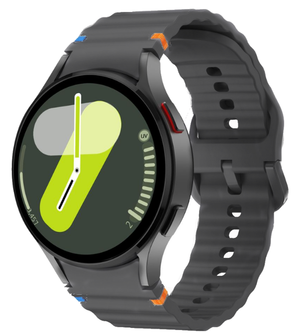 Λουράκι Samsung Galaxy Watch FE / 7 / 6 / Classic 6 / 5 / 5 Pro / 4 / Classic 4 (47/46/45/44/43/42/40mm) - Tech-Protect Silicone Sport Σιλικόνης - Crayon Grey 