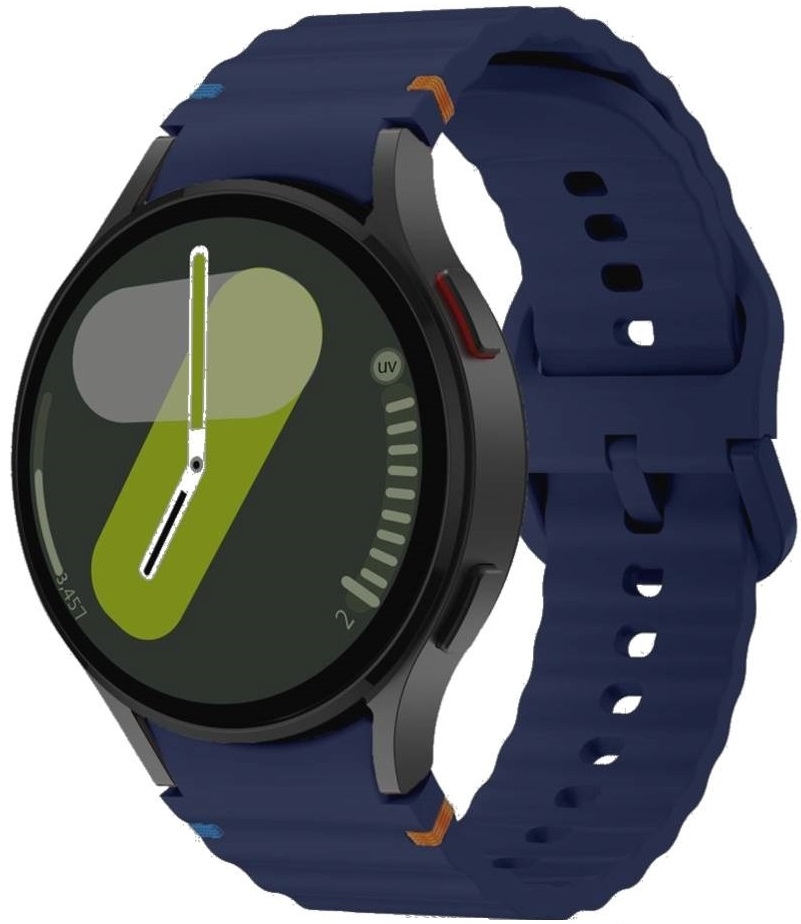 Λουράκι Samsung Galaxy Watch FE / 7 / 6 / Classic 6 / 5 / 5 Pro / 4 / Classic 4 (47/46/45/44/43/42/40mm) - Tech-Protect Silicone Sport Σιλικόνης - Navy Blue