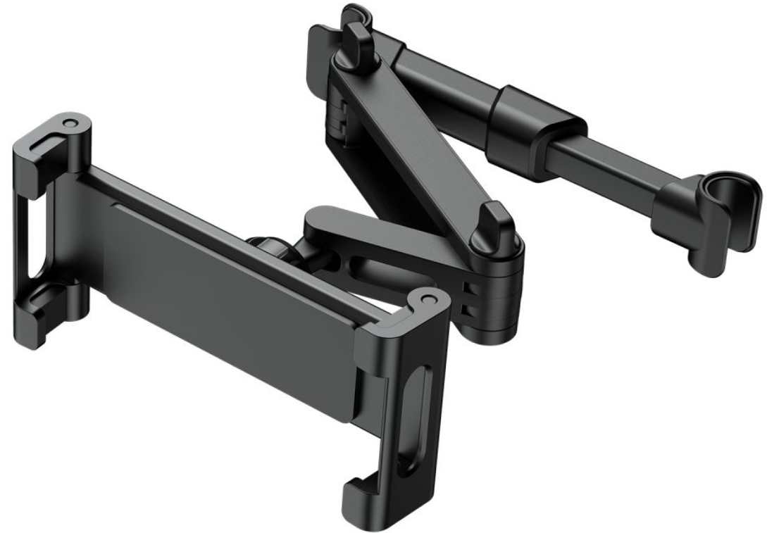 Tech-Protect Stretchable Headset Car Mout - Αναδιπλούμενη / Ρυθμιζόμενη Βάση Στήριξης Smartphone / Tablet για Πίσω Κάθισμα Αυτοκινήτου - Black