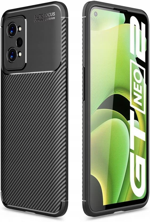 Tech-Protect Θήκη Σιλικόνης Carbon Realme GT Neo 2 - Black