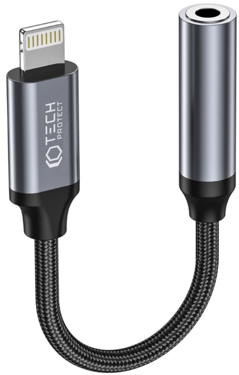 Tech-Protect Ultraboost - Αντάπτορας Lightning (Male) σε 3.5mm Jack (Female) - Black