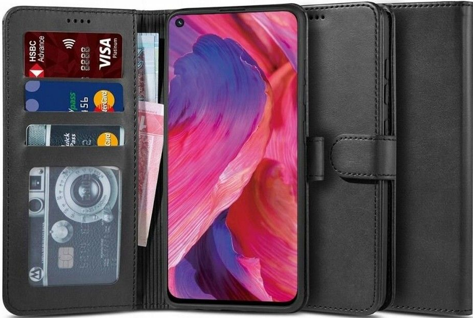 Tech-Protect Wallet - Θήκη Πορτοφόλι Oppo Reno5 Lite - Black