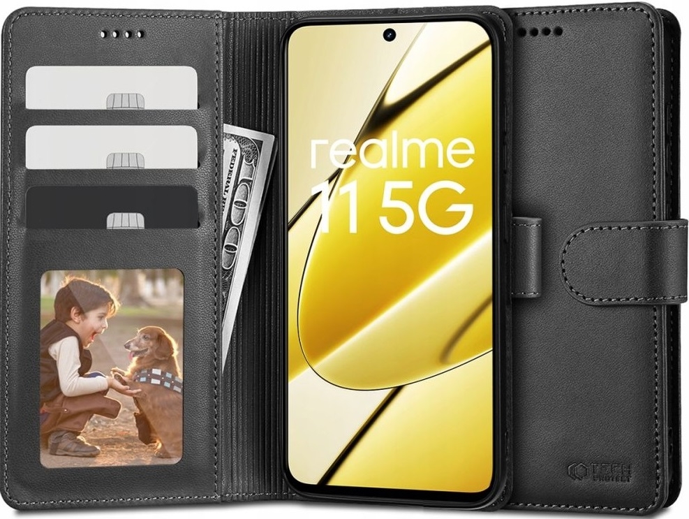 Tech-Protect Wallet - Θήκη Πορτοφόλι Realme 11 5G - Black
