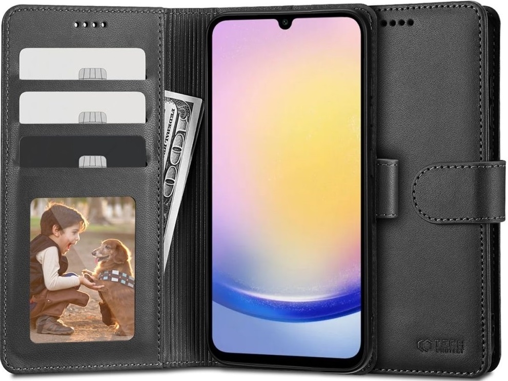 Tech-Protect Wallet - Θήκη Πορτοφόλι Samsung Galaxy A25 - Black